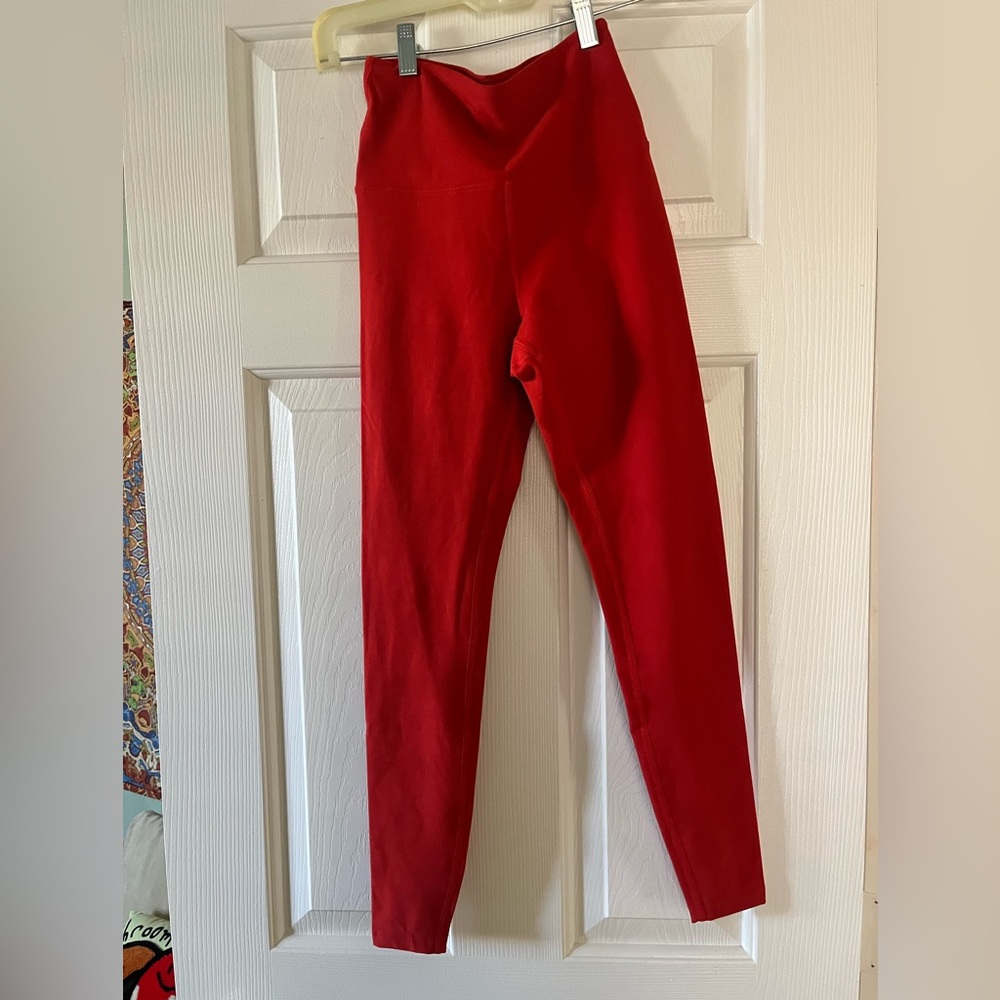 Year of Ours High-Waist Red Leggings